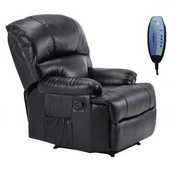 SPACE Massage Armchair Black Pu