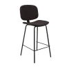 BARLEY Bar Stool Black Metal/Pu Vintage Black
