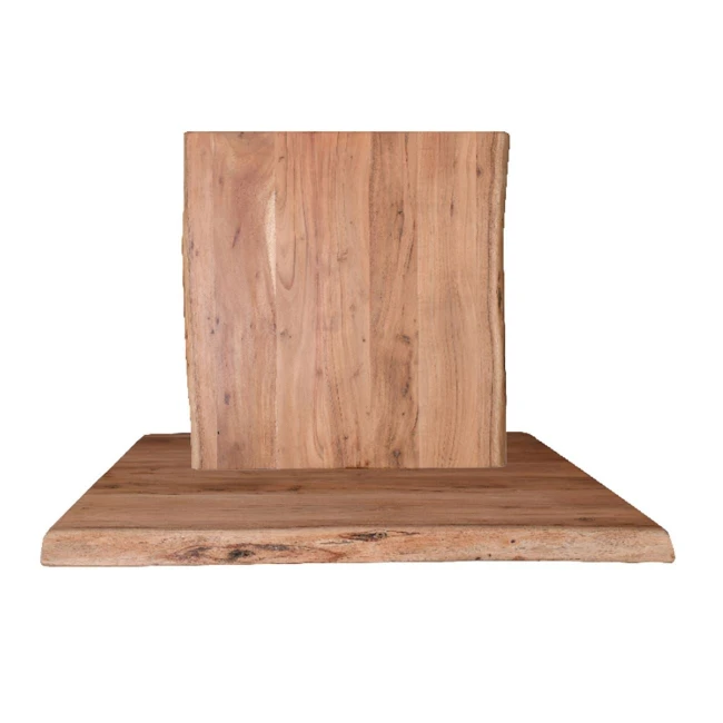 LIZARD Table Top 80x80/4cm, Acacia Natural Finish