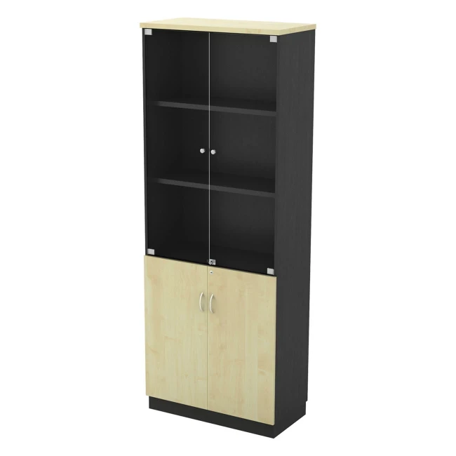 BOOKCASE 80x40x211cm DG/Beech