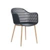 BERRY Armchair Metal Natural/PP-UV Black