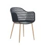 BERRY Armchair Metal Natural/PP-UV Black