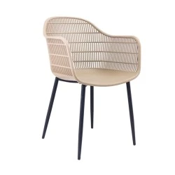 BERRY Armchair Metal Black/PP-UV Tortora BERRY Armchair Metal Black/PP-UV Tortora