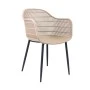 BERRY Armchair Metal Black/PP-UV Tortora