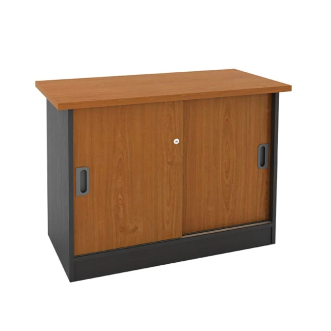 SIDE CABINET-A Grey/Cherry 90x45x70