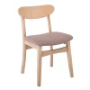 DOM Chair Smoke Beech (Fabric Brown)