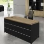 Γραφείο επαγγελματικό Project χρώμα ανθρακί - sonoma 180x80x75εκ.
