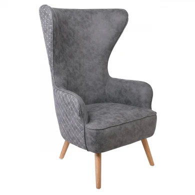 Πολυθρόνα DOVELA με ύφασμα Linen σε χρώμα γκρι 77x82x120εκ.