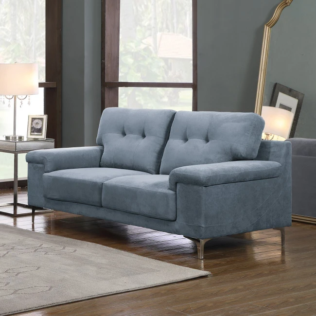 NOTE 2-Seater Sofa Blue-Grey Fabric