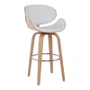 GOMEZ Bar Stool Natural/Pu White