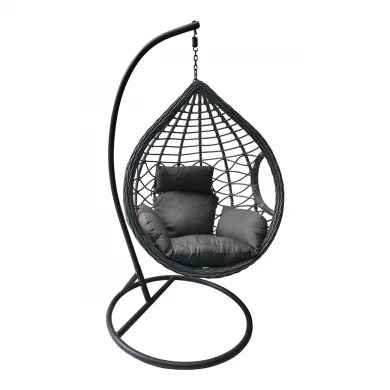 Madrid Κρεμαστή Πολυθ.steel Ανθρακί/wicker Grey/μαξ.γκρι