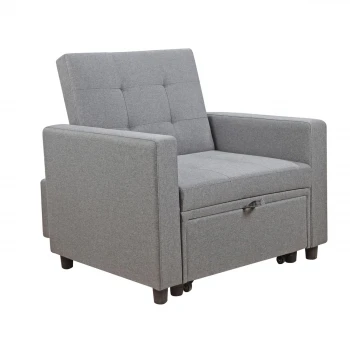 IMOLA Armchair-Bed Light Grey Fabric