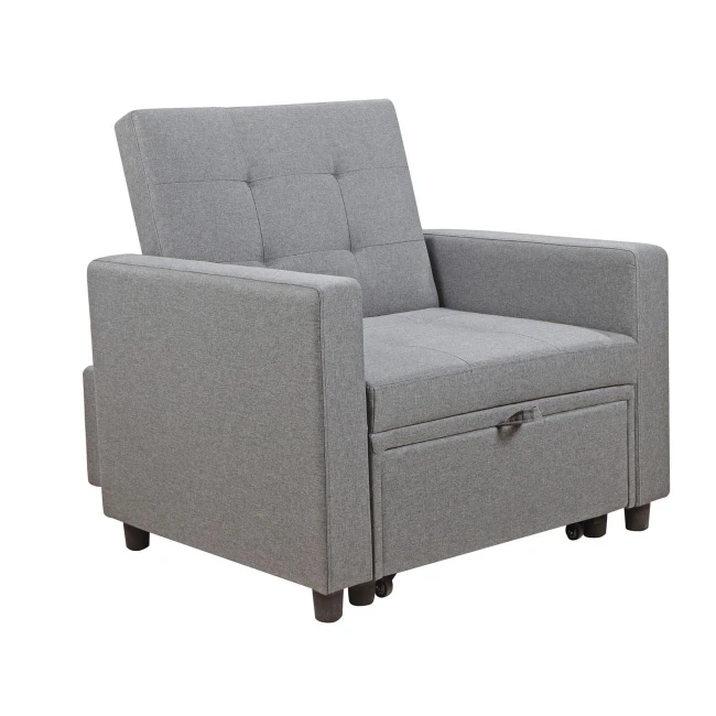 IMOLA Armchair-Bed Light Grey Fabric