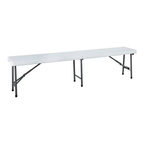 BLOW Folding-in-half Hdpe Folding Bench White 183x30x44cm