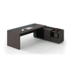 ADVANCE Desk Right 180x160cm Dark Walnut/Grey