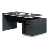 ADVANCE Desk 180x80 Dark Walnut/Grey