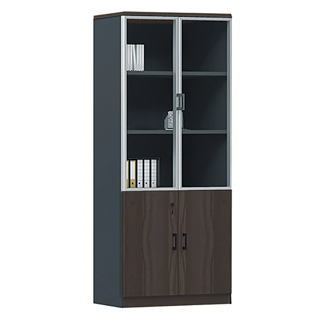 ADVANCE Bookcase Dark Walnut/Grey