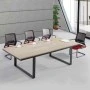 Progress conference table in elm / grey color 240x120x75cm.
