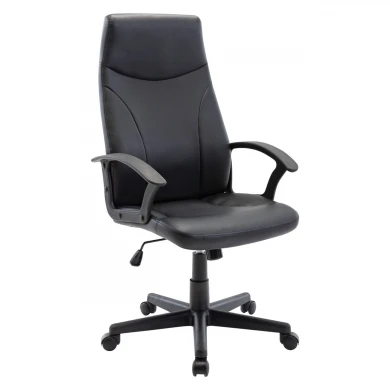 Manager armchair with Pu in black color 60x64x108/120cm.