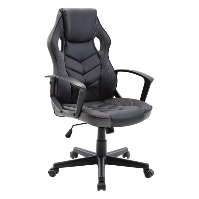 BF7700 Bucket Manager Armchair Mesh&Pu Black/Grey