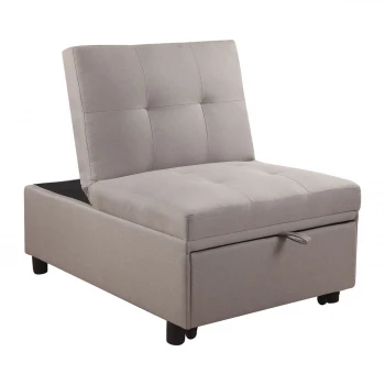 Καρέκλα - Κρεβάτι IMOLA με ύφασμα σε χρώμα cappuccino 75x106x90εκ.