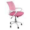 BF2101-SW (with relax) Office Chair White/Mesh Pink