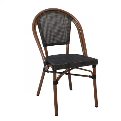 COSTA Chair Alu Walnut/Textilene mixed Black