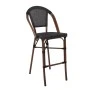 COSTA Barstool Alu Walnut/Textilene mixed Black