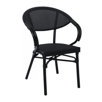 COSTA Armchair Alu Black/Textilene Black