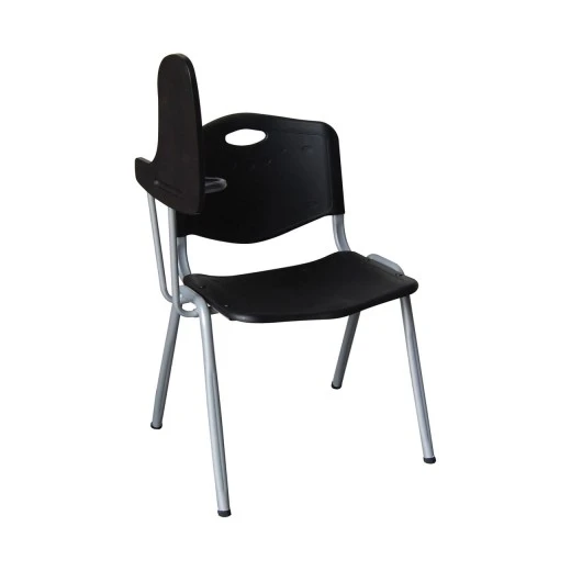 STUDY Chair-Desk Steel Silver / PP Μαύρo