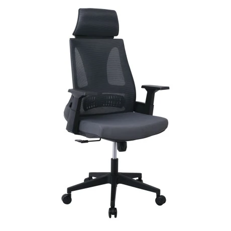 Καρέκλα γραφείου BF8750 ύφασμα mesh χρώμα μαύρο - γκρι 65x64x117/127εκ.