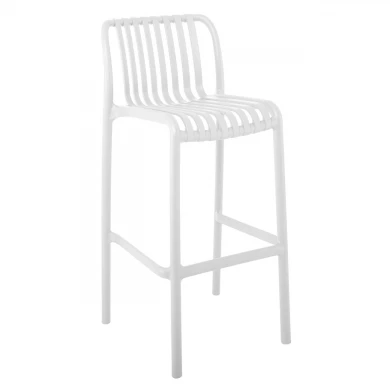 MODA Stackable Bar Stool-Pro PP-UV White