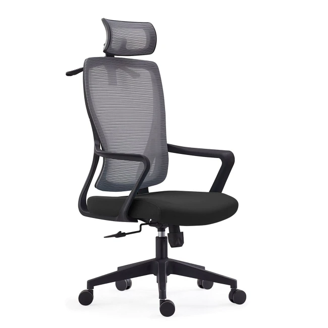BF3850 Manager Armchair Grey Mesh/Black Fabric