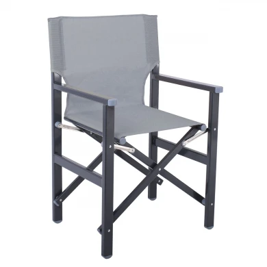 Director Armchair, Aluminium Anthracite, Textilene (one piece) Grey