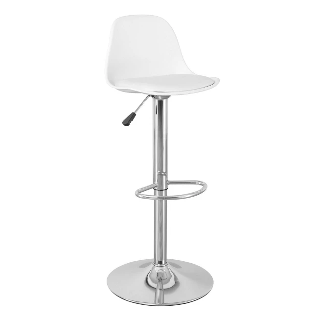 MARTIN Bar Stool Chrome/PP-Pu White