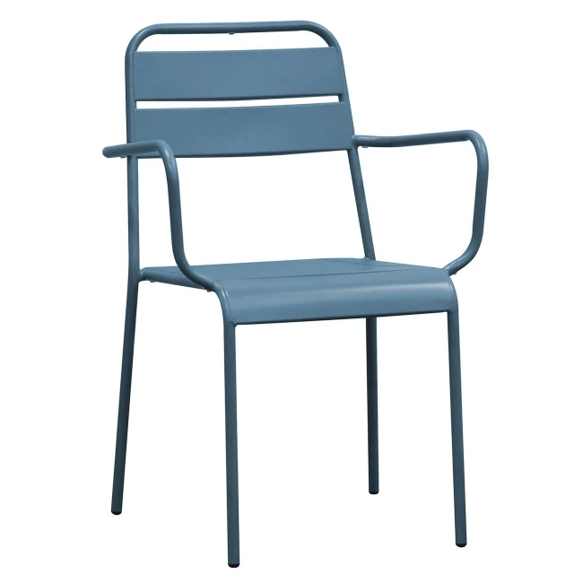 BRIO Stacking Armchair-Pro Metal Sandy Blue 5415C