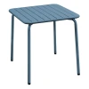 BRIO Slat Table-Pro 70x70cm Metal Sandy Blue 5415C