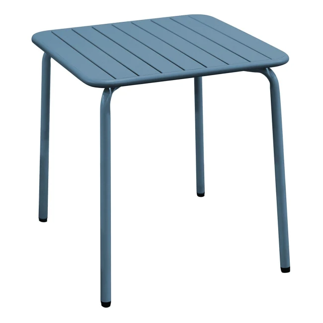 BRIO Slat Table-Pro 70x70cm Metal Sandy Blue 5415C