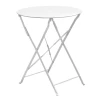 ZAPPEIOU Pantone Folding Table D.60cm Metal White