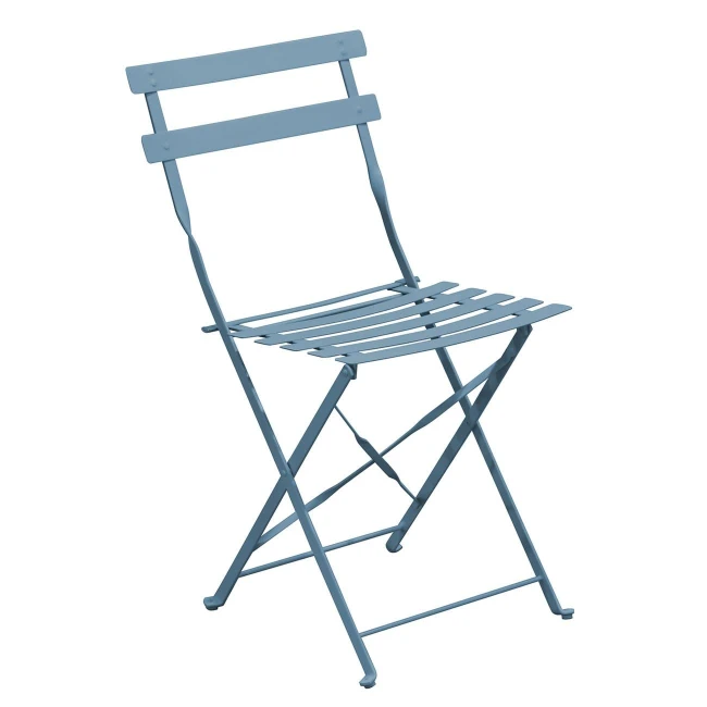 ZAPPEIOU Pantone Folding Chair Metal Sandy Blue 5415C