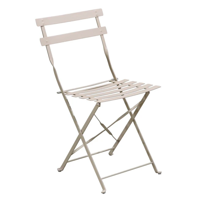 ZAPPEIOU Pantone Folding Chair Metal Beige 14-1212