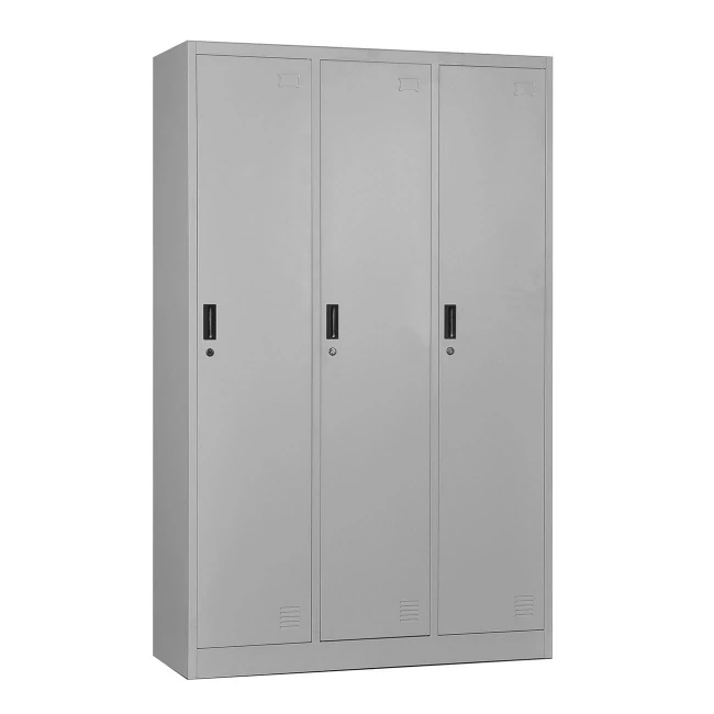 3-LOCKER Metal 115x45x185 Grey