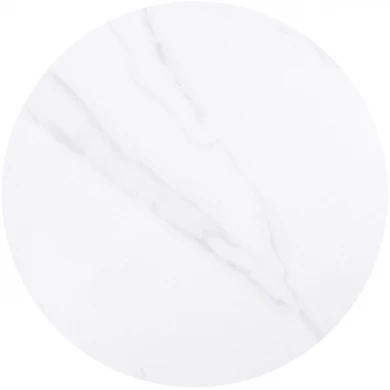Sintered Stone Table Top D.60cm/11mm White Marble (under MDF 35x35cm)