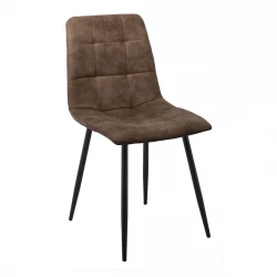 Καρέκλα τραπεζαρίας Lydia ύφασμα suede χρώμα καφέ 44x55x86εκ. Καρέκλα τραπεζαρίας Lydia ύφασμα suede χρώμα καφέ 44x55x86εκ.