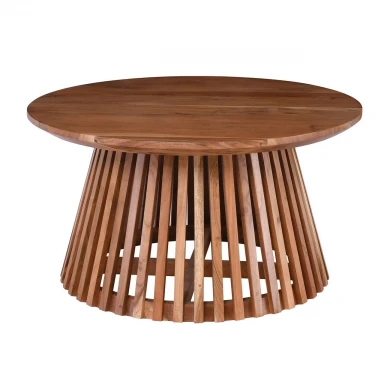 RIM Coffee Table D80x43cm Solid Wood Acacia Natural Finish
