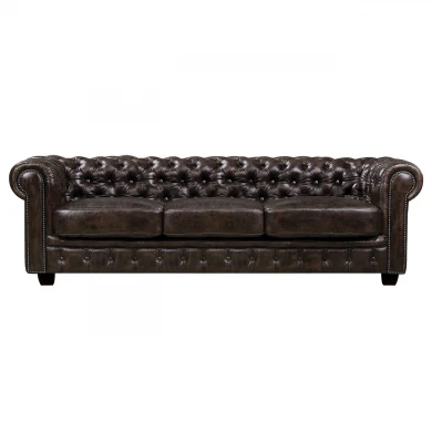 CHESTERFIELD Birmingham 4-S Leather Brown