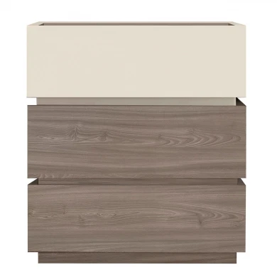 VANITY Bedside 3-Drawers 60x40x66cm Sonoma Oak/Cream