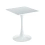 BREAK Table 60x60cm White Color, MDF-Metal