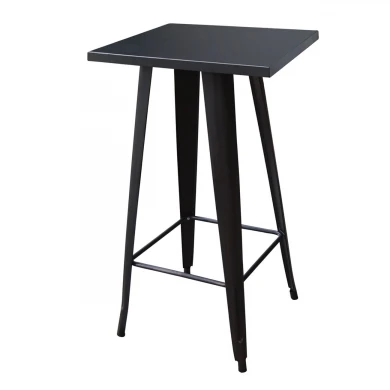 RELIX Τραπέζι Bar Μέταλλο Βαφή Μαύρο 60x60x103cm