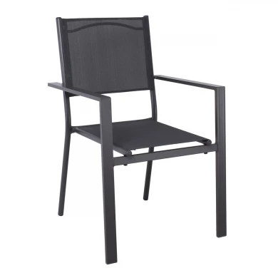 AMIRAL Armchair Alu Anthracite/Textilene Grey